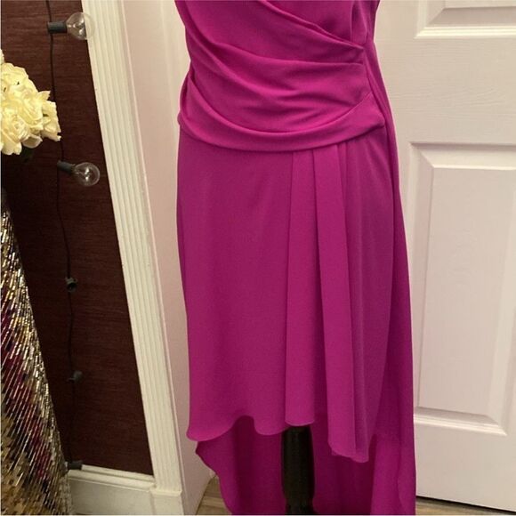 Bcbg Maxazria Elegant Pink Sleeveless high low Dress, US0 - Picture 8 of 12